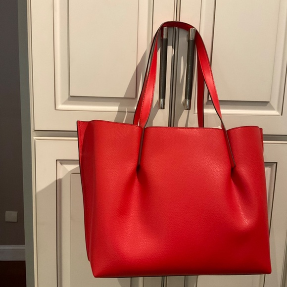 New Michael Kors Emilia dark sangria large leather tote - Picture 3 of 7